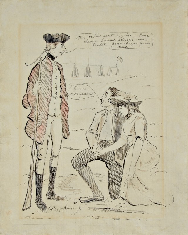 George Townshend, <i>Le général James Wolfe à Québec</i>, 1759. Don de David Ross McCord, M1793, Musée McCord