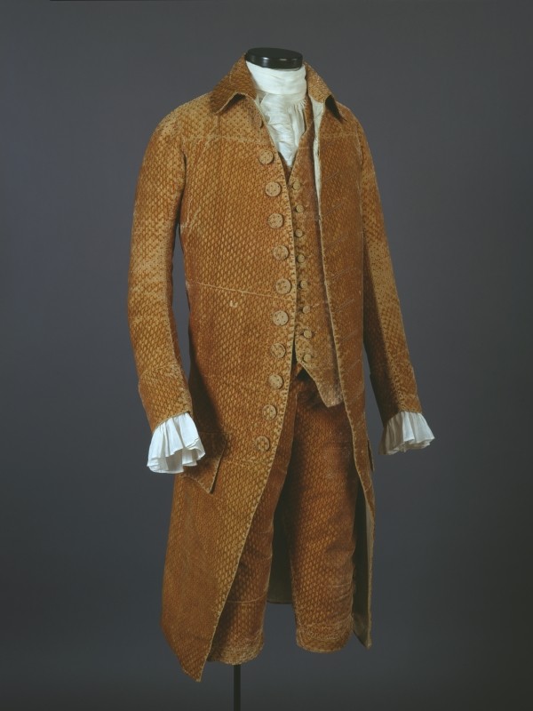 Suit, about 1780, remodeled in the 1790s. Gift of Mrs. Herbert Molson, M18005.1-3 © McCord Museum