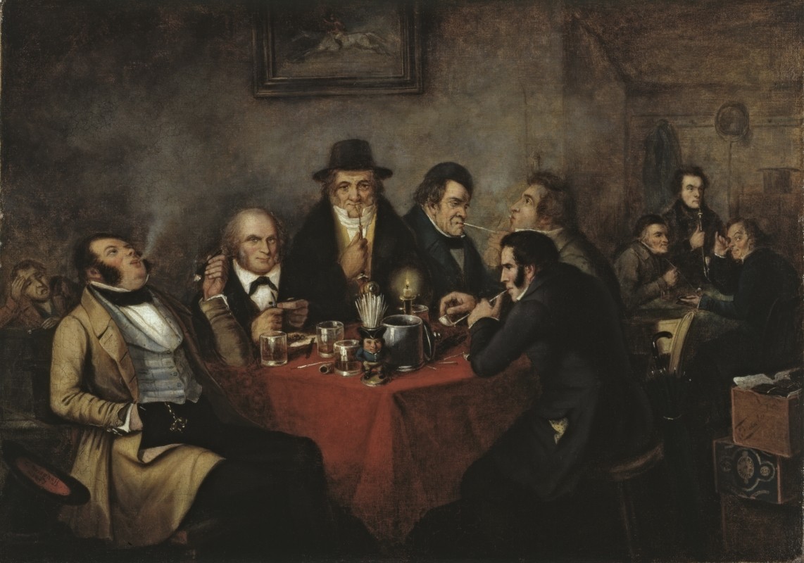 Cornelius Krieghoff, <i>Le Shakspeare Club</i>, 1847. Don de Mme E. R. Brodhead, M2000.95.1, Musée McCord