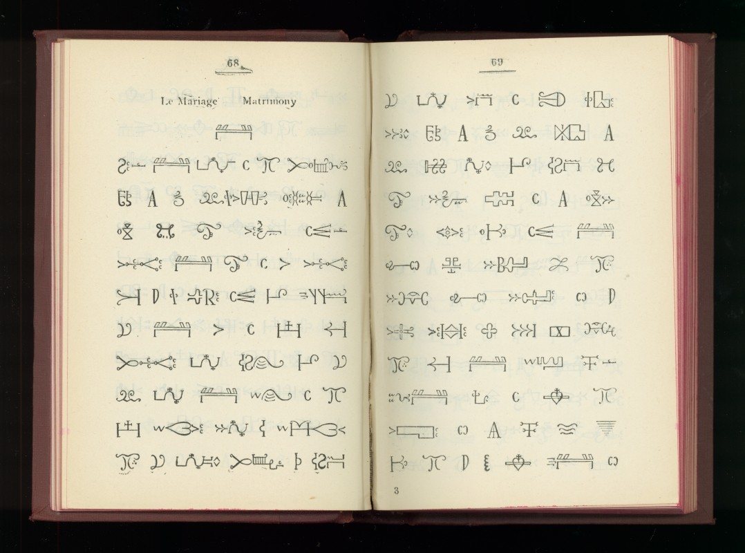 Manuel de prières en hiéroglyphes mi’kmaq, 1921. Don de Jérôme Rousseau. M2010.19.23, Musée McCord