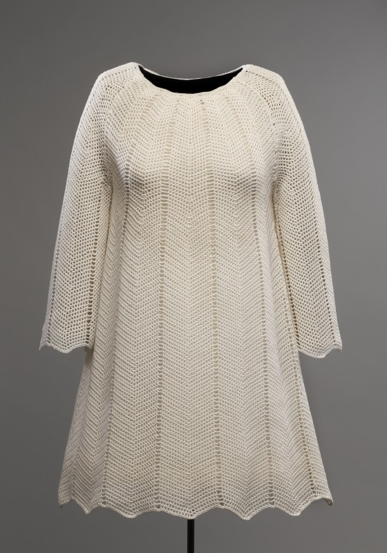 Wedding dress, Levaque’s Wool Shop, 1970. Gift of Fonds Franco-Ontarien Paulette Tourangeau, M2011.20.1.1 © McCord Museum