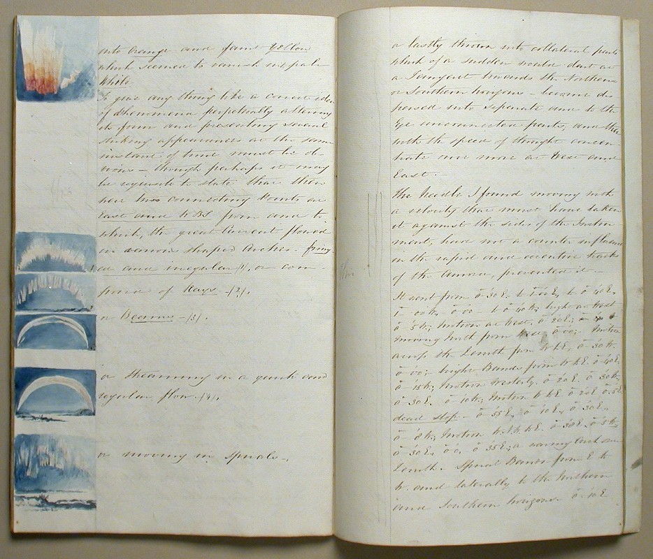 Journal de voyage de Sir George Back, 1833-1835. Don du révérend Norman Pares et David Ross McCord. M2634, Musée McCord