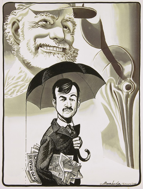 Duncan Macpherson, <i>Ernest Hemingway</i>, 1981. Purchase, funds graciously donated by the R. Howard Webster Foundation and The Toronto Star, M2012.123.617 © McCord Museum