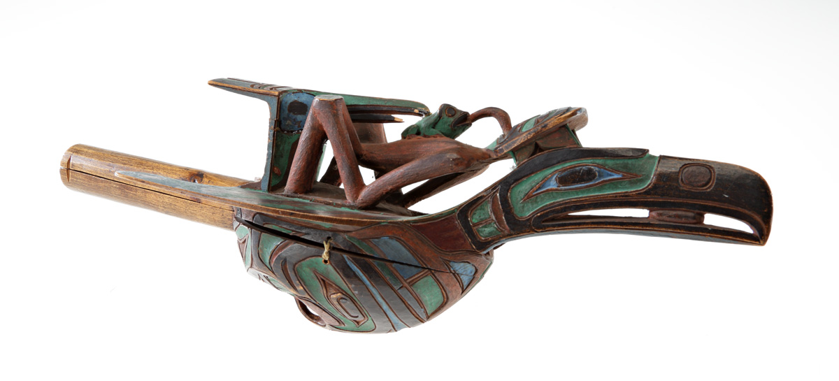 Rattle, Xàniyus/Xi’xaniyus (Bob Harris), Kwakwaka'wakw, 1890-1900. Gift of the Art Association of Montreal, ME928.64 © McCord Museum