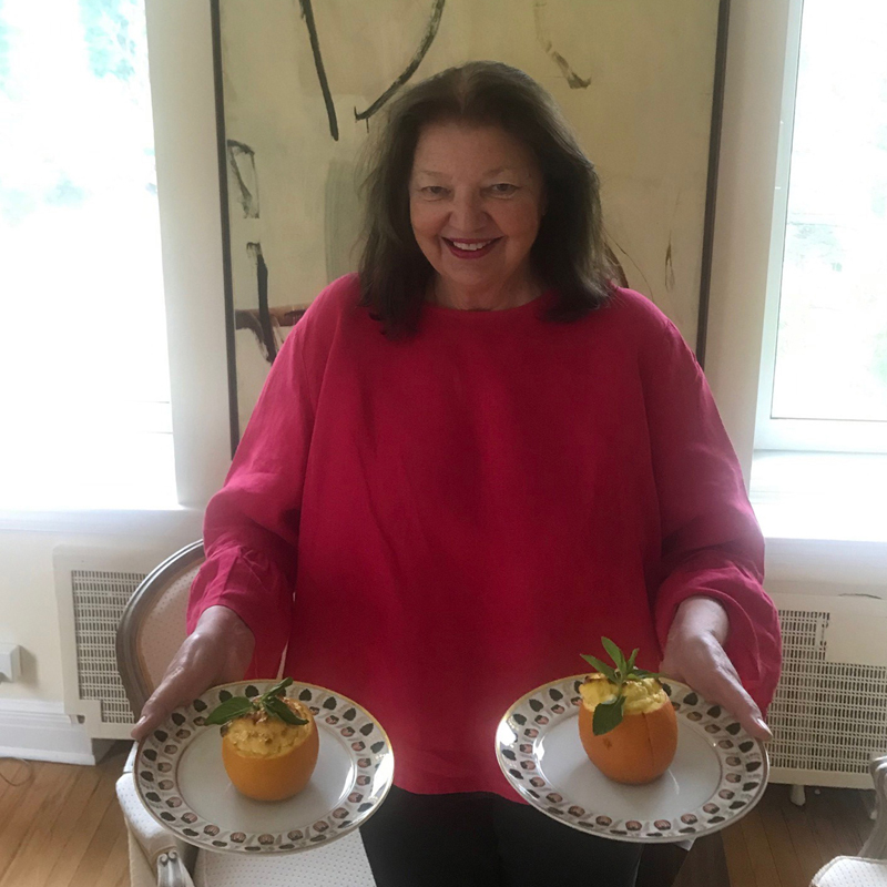 Individual Orange Soufflés, prepared by Suzanne, President and Chief Executive Officer