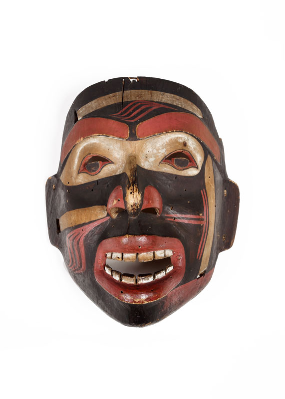 <b>Masque</b>, Heiltsuk ou Haïda, 1800-1850. Don du Dr George Mercer Dawson, ME892.32.1 © Musée McCord