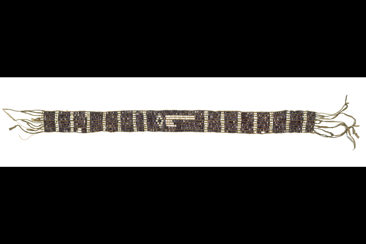 Wampum belt, Huron-Wendat, about 1760. Gift of Mrs. Walter M. Stewart, M20401 © McCord Museum