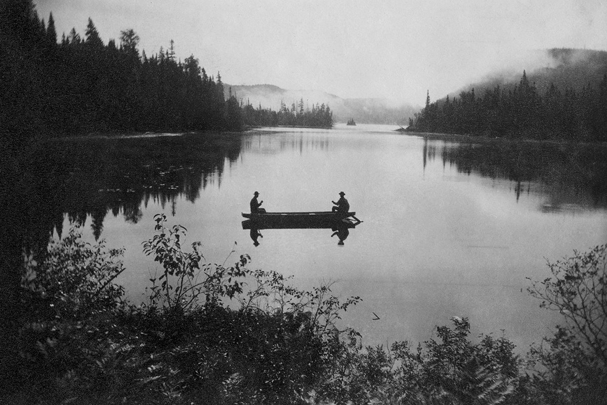 Alexander Henderson, <i>Canoe on a Lake</i>,
about 1865. MP-0000.1828.54.3, McCord Museum